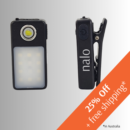 LED light Rechargeable Clip-on for walking and running | Halo Lite