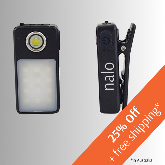 LED light Rechargeable Clip-on for walking and running | Halo Lite